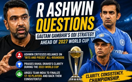 R Ashwin Questions India's ODI World Cup Roadmap, Calls for Greater Clarity