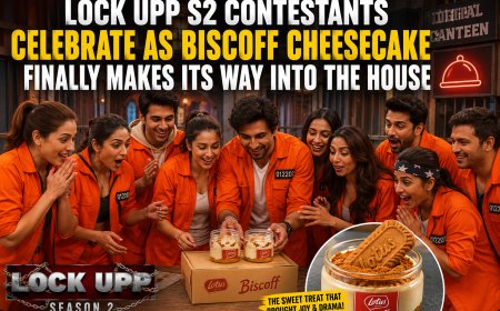 Lock Upp S2 Contestants Celebrate as Biscoff Cheesecake Finally Makes Its Way Into the House