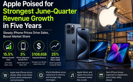Apple Poised for Strongest June-Quarter Revenue Growth in Five Years as Stable iPhone Prices Boost Sales