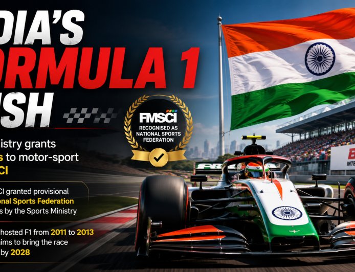 India Moves Closer to Formula 1 Return as FMSCI Secures National Sports Federation Status
