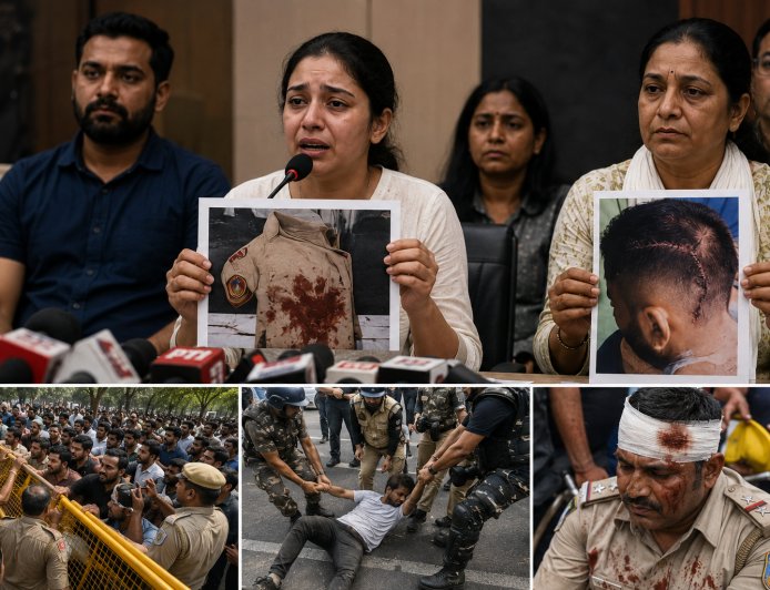 Father's Uniform Was Soaked in Blood': Families of Injured Delhi Police Personnel Speak Out After Jantar Mantar Protest