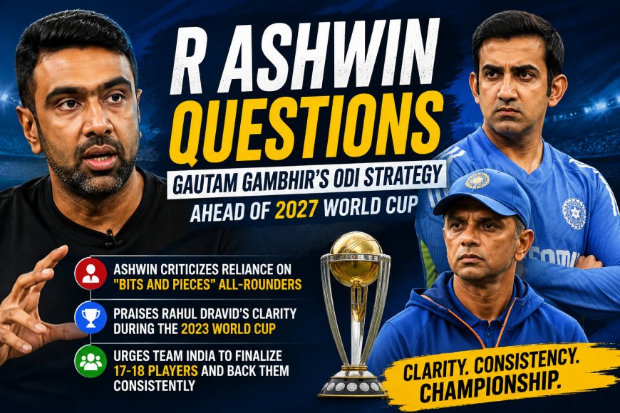 R Ashwin Questions India's ODI World Cup Roadmap, Calls for Greater Clarity