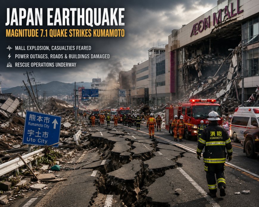 Japan Earthquake: Magnitude 7.1 Quake Triggers Mall Explosion, Multiple Casualties Feared