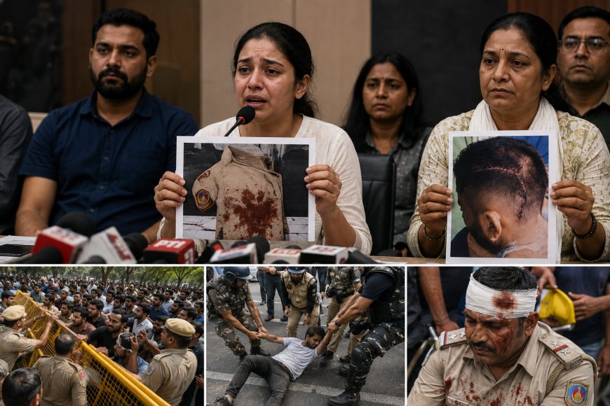 Father's Uniform Was Soaked in Blood': Families of Injured Delhi Police Personnel Speak Out After Jantar Mantar Protest